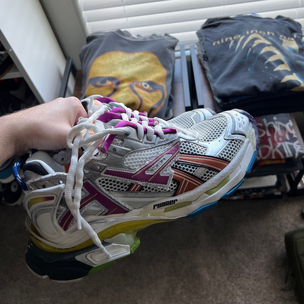 Balenciaga multi color runners size 10